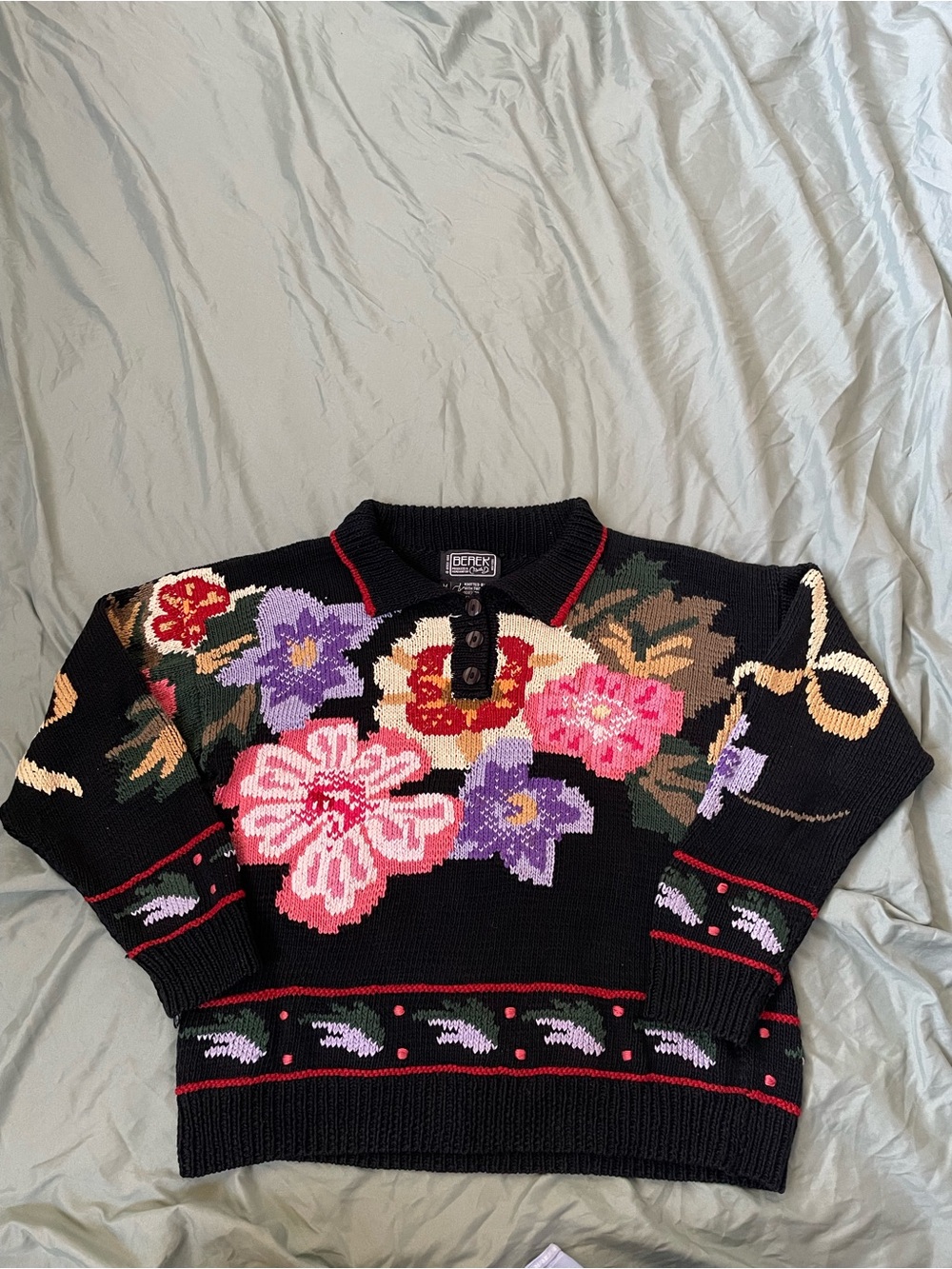 Hand knit funky sweater